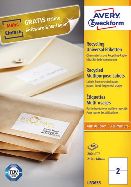 Etichette universali in carta riciclata 6