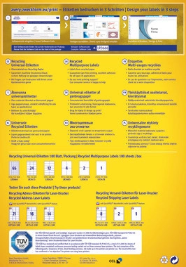 Etichette universali in carta riciclata 2