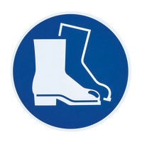 Cartello di obbligo “Protezione per i piedi obbligatoria”