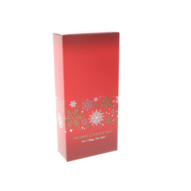 Scatola regalo pieghevole per bottiglie, Fiocchi di neve 2