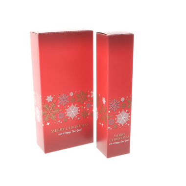 Scatola regalo pieghevole per bottiglie, Fiocchi di neve 1