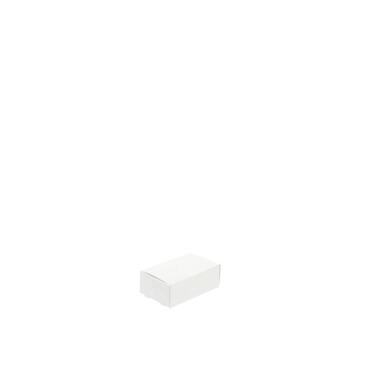 Scatola di cartoncino teso, 95 x 60 x 33 mm, bianca, 400 g/m², senza finestra
