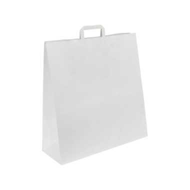 Sacchetto in carta Topcraft, bianco, 450 x 170 x 480 mm, 100 g/m²