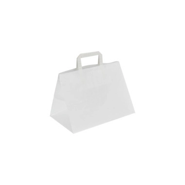 Sacchetto in carta Topcraft, bianco, 317 x 218 x 245 mm, 70 g/m²