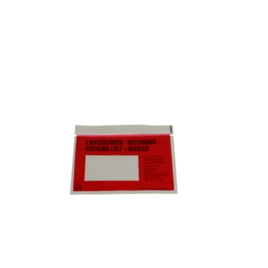 Busta adesiva portadocumenti, 165 x 111 mm, DIN C6, "Packing list-Invoice"