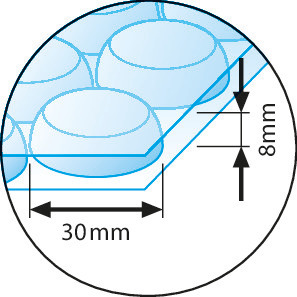 Sacchetti a bolle d'aria grandi, 3 strati, 100 µ, 300 x 400 mm 2