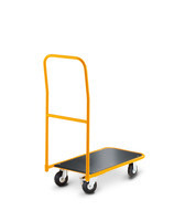 Carrello con manico pieghevole senza pareti