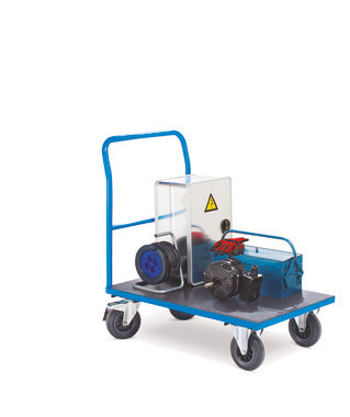 Carrello con manico pieghevole senza pareti 3