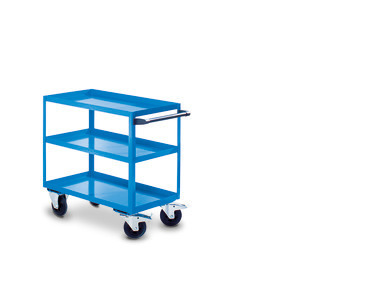 Carr. porta attr., sup. carico 900 x 500 mm, port. 350 kg, 3 rip., gar. 5 anni