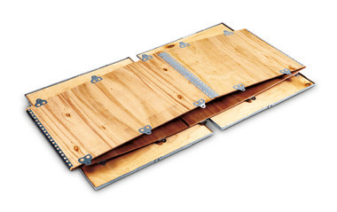 Cassa di legno con travetti, 1180 x 780 x 1000 mm, Europallet, peso 34,1 kg 6