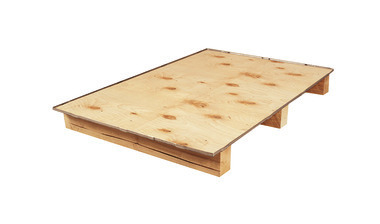 Cassa di legno con travetti, 1180 x 980 x 980 mm, pallet industria, peso 46 kg 5