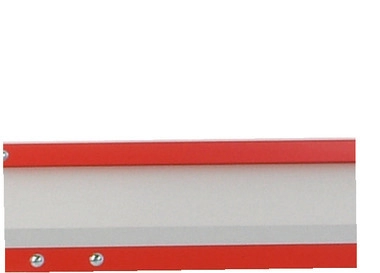 Tavolo da imb. System, supp. bordo post., fiss. tavolo, 2000 x 40 x 40 mm, rosso
