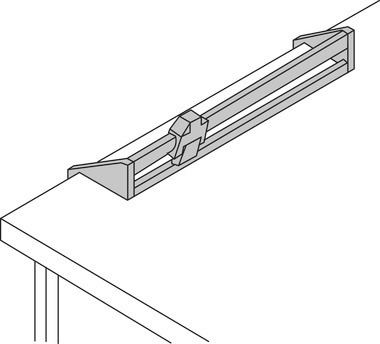 Tavolo da imballo System, piano di appoggio, legno, 1600 x 400 mm, grigio 4