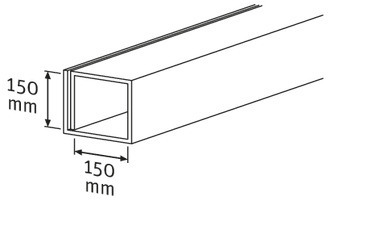 Cartone ondulato in modulo continuo, 150 x 150 mm, 788 mm (larg.), lung. 183 m 12