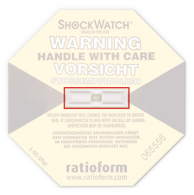 Indicatore d'urto Shockwatch® 3