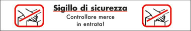 Nastro adesivo di segnalazione Sigillo di sicurezza, lu 66 m, la 50 mm, 55 µ