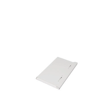Imballo per oggetti piatti, bianco, 495 x 325 x 10 mm, DIN A3+, ling. di chius.