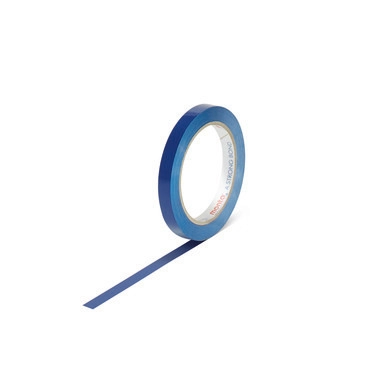 Nastro adesivo (PVC), blu, larghezza rotolo 12 mm, lunghezza 66 m, 57 µ