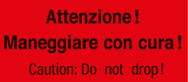 Etichette segnaletiche adesive Attenzione. Non gettare!, 145 x 70 mm