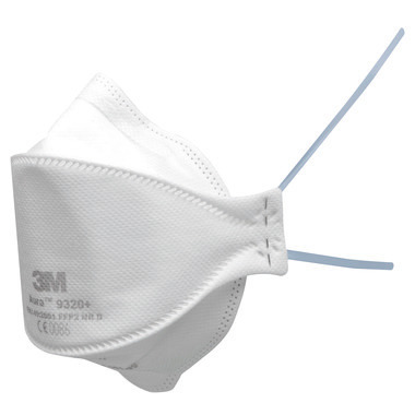 Maschera pieghevole 3M™ Aura™ 9300, senza valvola, limite di utilizzo FFP2