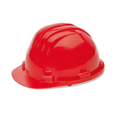 Casco di protezione standard a 6 punti, rosso, EN 397:2013