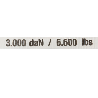Cinghia di stivaggio, lunghezza 250 m, larghezza 50 mm, 3000 daN, bianco