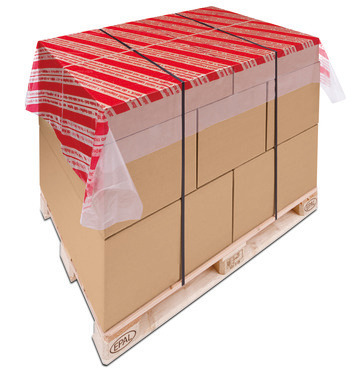 Pellicola copri-pallet in PE "non sovrapporre" 1