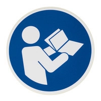 Cartello di obbligo “Leggere le istruzioni”