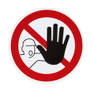 Cartello di divieto “Vietato l'accesso alle persone non autorizzate”